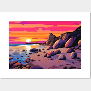 Scenery Natural Sunset Landscape Nature Posters and Art